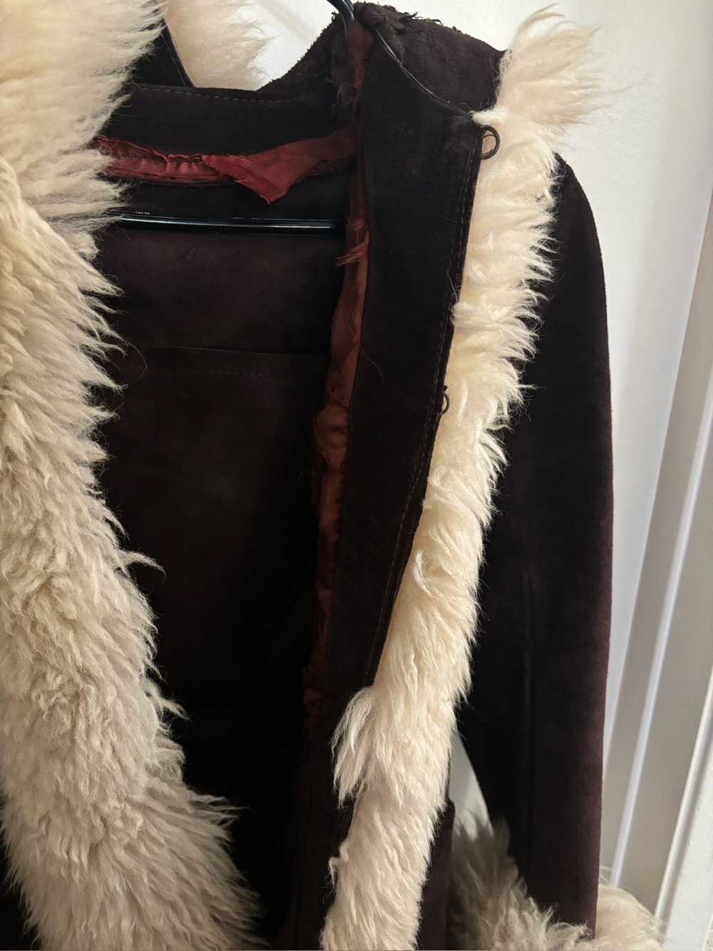 60-70’s vintage genuine fur/leather penny lane coat - Picture 3 of 5